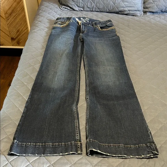 Wrangler Dark Blue Women's Flare Jeans - Picture 1 of 6